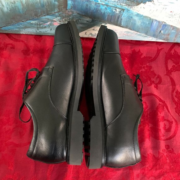 NEW! Apex Men\'s Cap Toe Oxford Lexington Dress Shoe Black 11 X-Wide main image 7